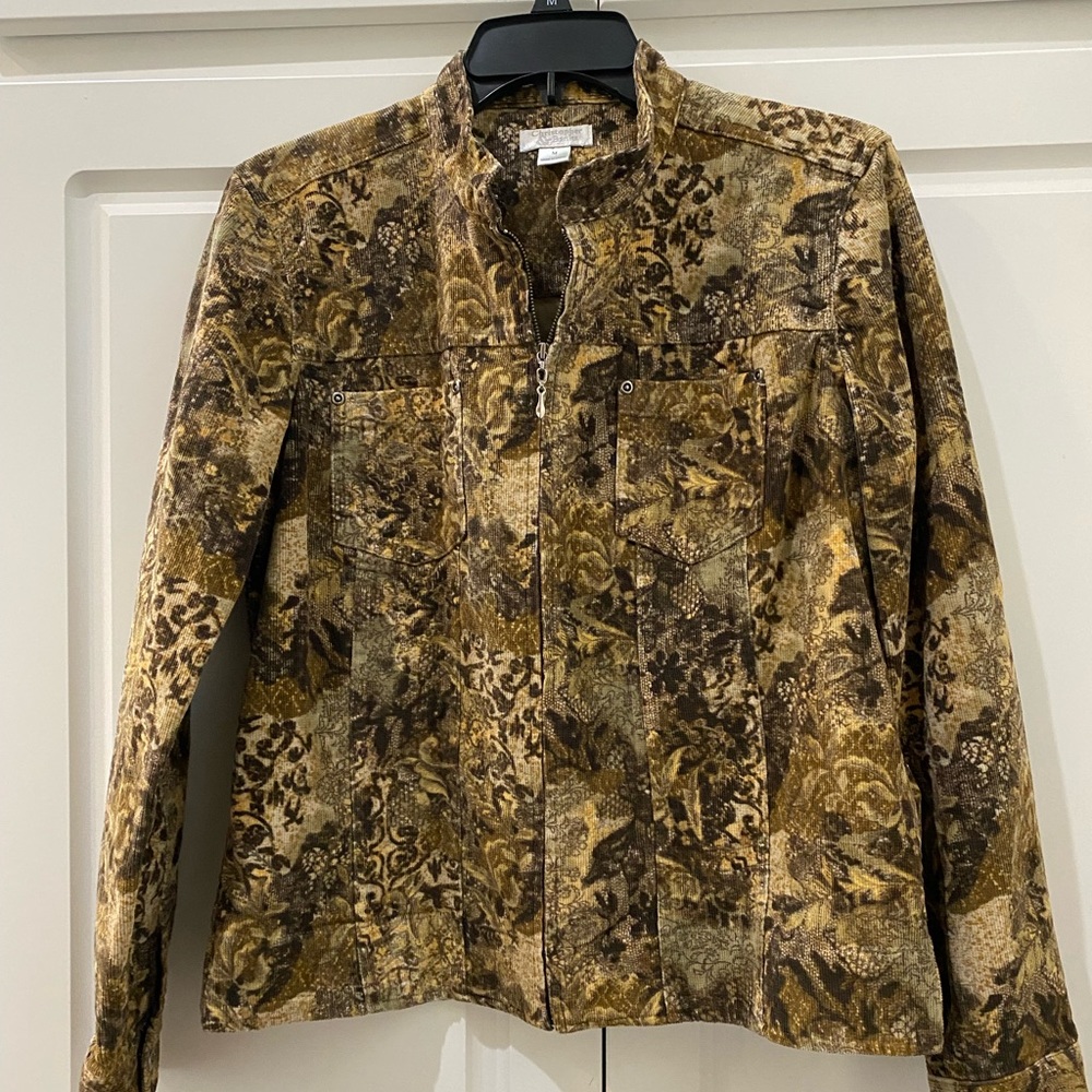 SALE 3/$60 🌾🌾Christopher & Banks Patterned Corduroy Jacket